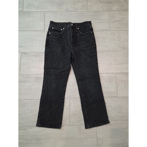 Madewell Women's Size 26P Slim Demi-Boot Jeans Faded Black